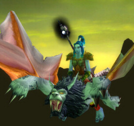 Joana on a Flying Mount - Wheeeeeeeee!